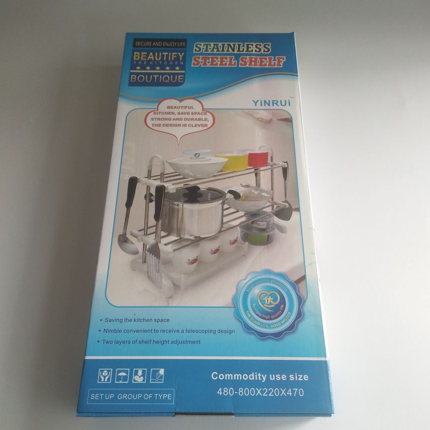 Kitchen storage rack Storage rack 8508 dish rack Creative kitchen stainless steel sink storage rack