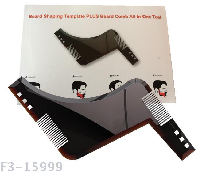 胡须模板梳 EXEC beard plus comb 双面胡子梳 大号胡子模板梳