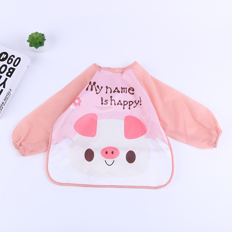 可爱卡通超轻薄宝宝防水免洗喂饭衣服 吃饭衣兜
