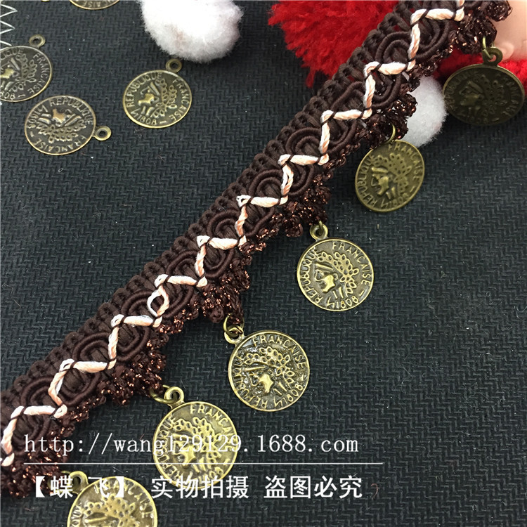 Beauty head general head iron pieces three flower lace clothing accessories to sample to make handmade bead flower edge spot thumbnail