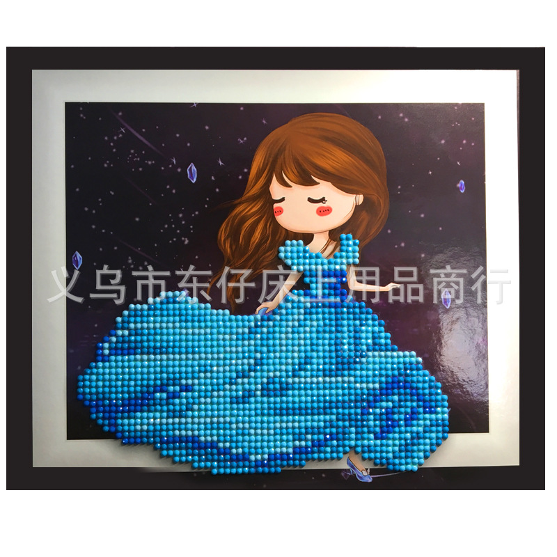 钻石画、皮画实物图