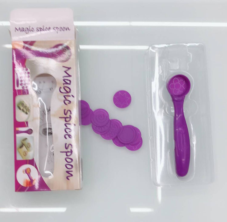 magic spice spoon 电动咖啡蛋糕印花勺便携式印花机多种花型