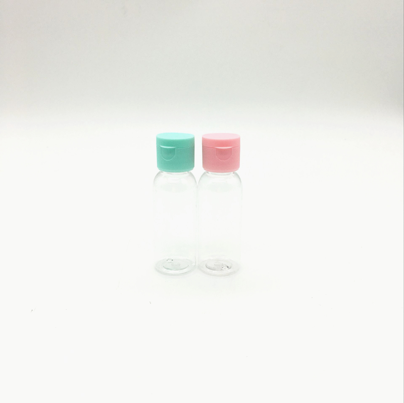 2 travel sub-bottle cosmetic bottles in a bag, empty bottles of travel shampoo and body wash cosmetic storage bottles details Picture