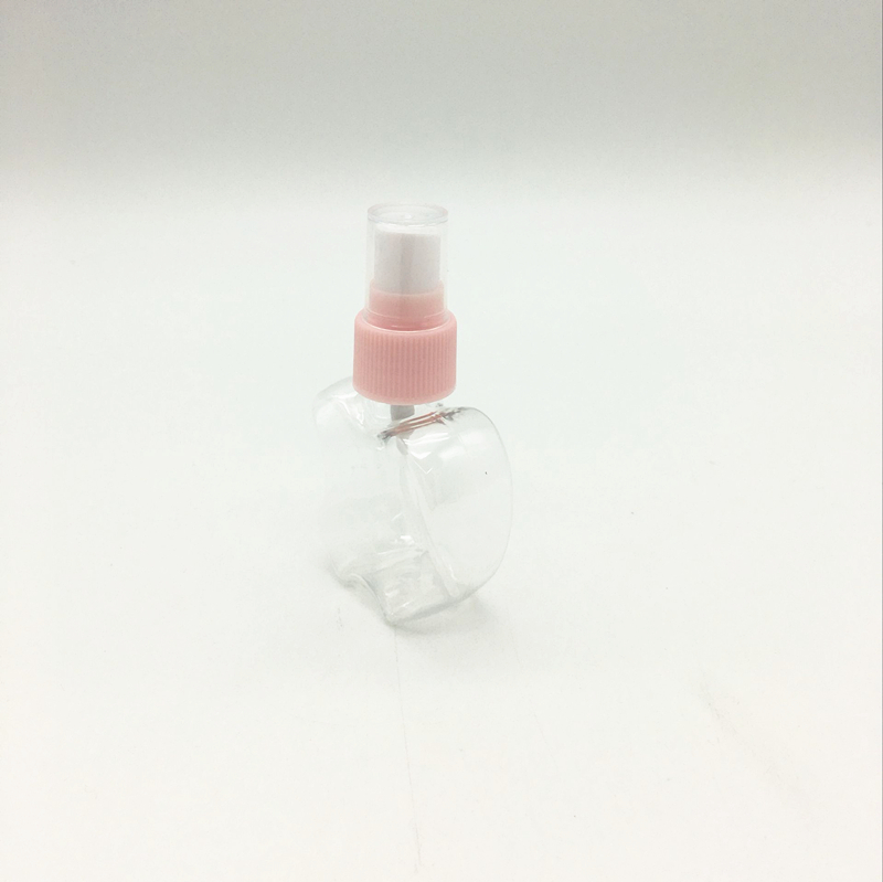 Cute pink bagged spray bottle for travel, portable cosmetic dispensing bottle, portable press spray bottle details Picture