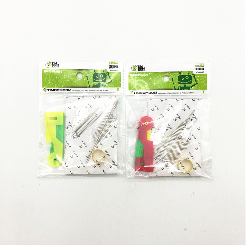 Bag set Sewing combination Sewing needle Hand sewing needle set plastic handle quick needle threader
