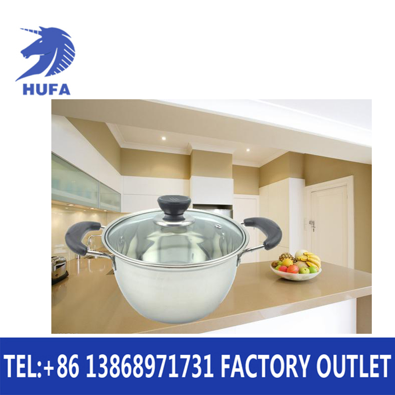 Stainless steel Korean-style double-handled pot 10-piece set, 10-piece set pot, double-bottom single-bottom double-bottom pot Application Scenario