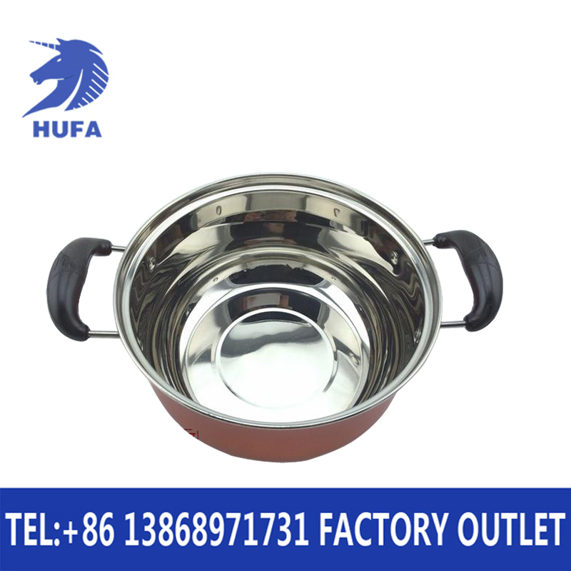 Stainless steel colored set pot Specification image