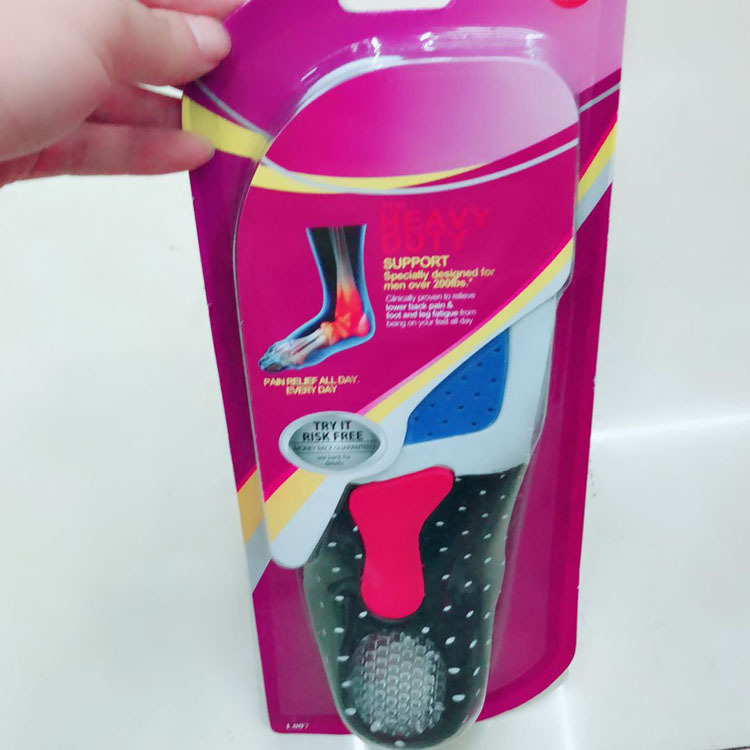 运动鞋垫透气减震EVA加厚款后跟硅胶跨境热销款式男女运动垫细节图