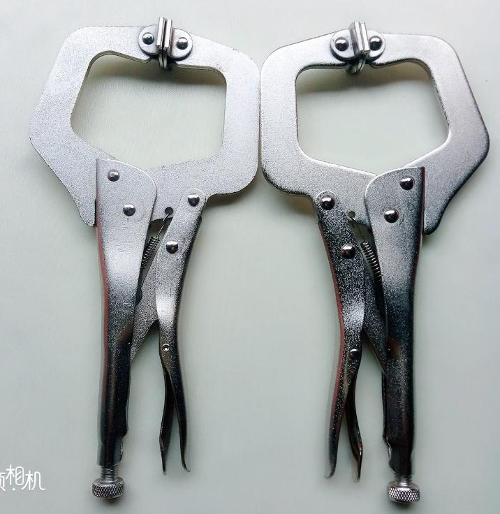 High - grade heavy duty quick flat nose flat mouth C - type chain welding round mouth clamp wood tool clamp thumbnail