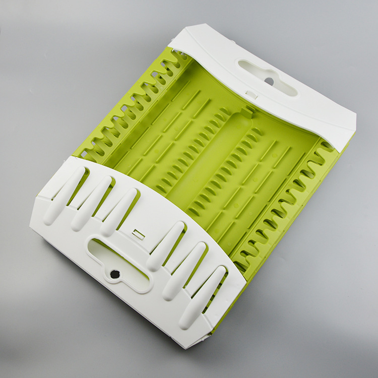 compact Dish Rack 折叠餐具架 塑料沥水碗架 厨房碗碟架 可收缩