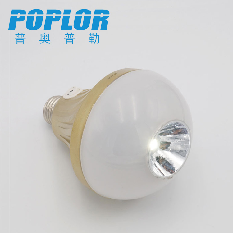 LED智能应急球泡灯 9W停电应急灯泡 手持灯手电筒细节图