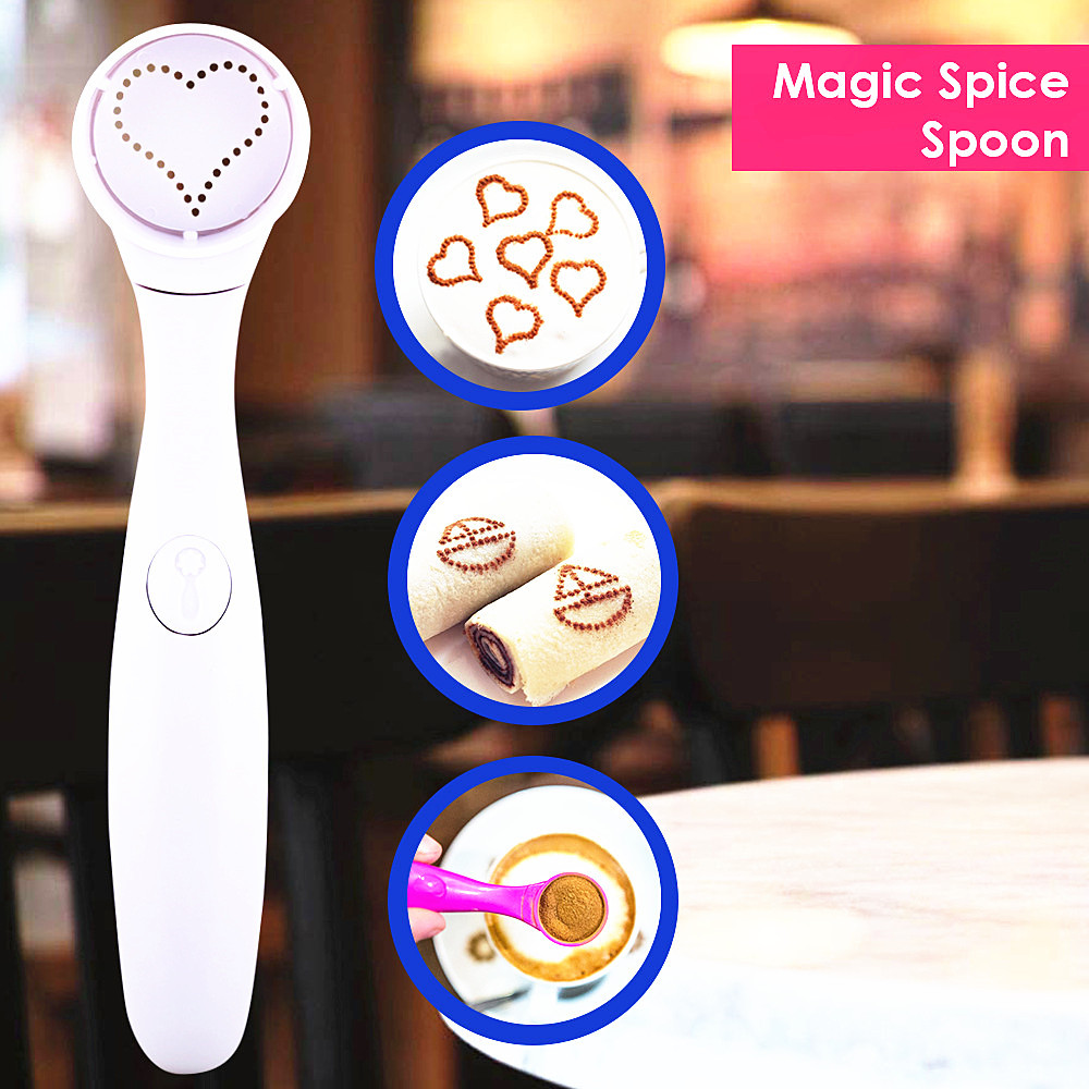 TV新品 Magic Spice Spoon电动魔法咖啡奶茶勺裱花器蛋糕工具