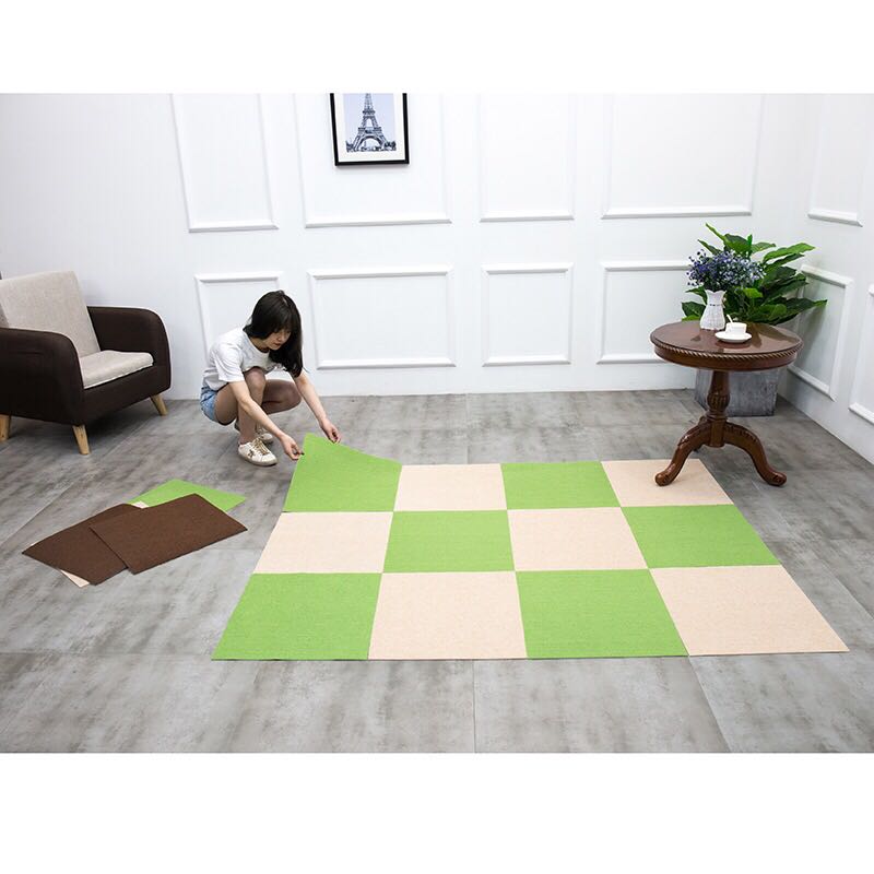 自粘防滑拼接垫27*27任意搭配隔音防震垫子方便清洗