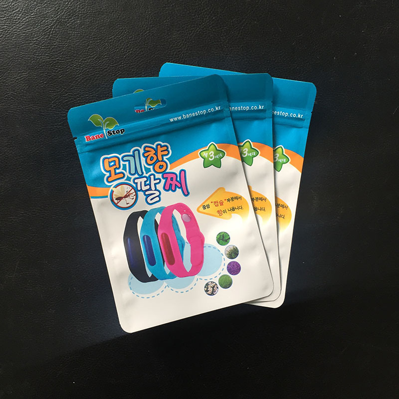 Factory direct sales of mosquito repellent packaging bags, matte film, aluminum-coated film, composite zipper bags, customizable LOGO patterns details Picture