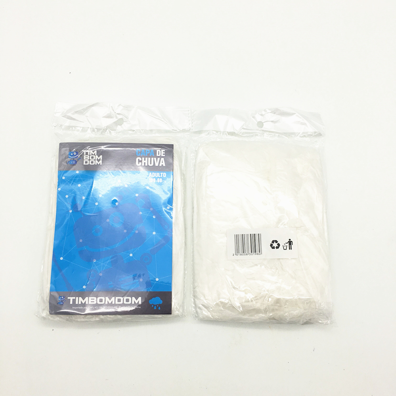 袋装一次性雨衣 带帽带纽扣一次性雨衣 游玩便携式雨衣