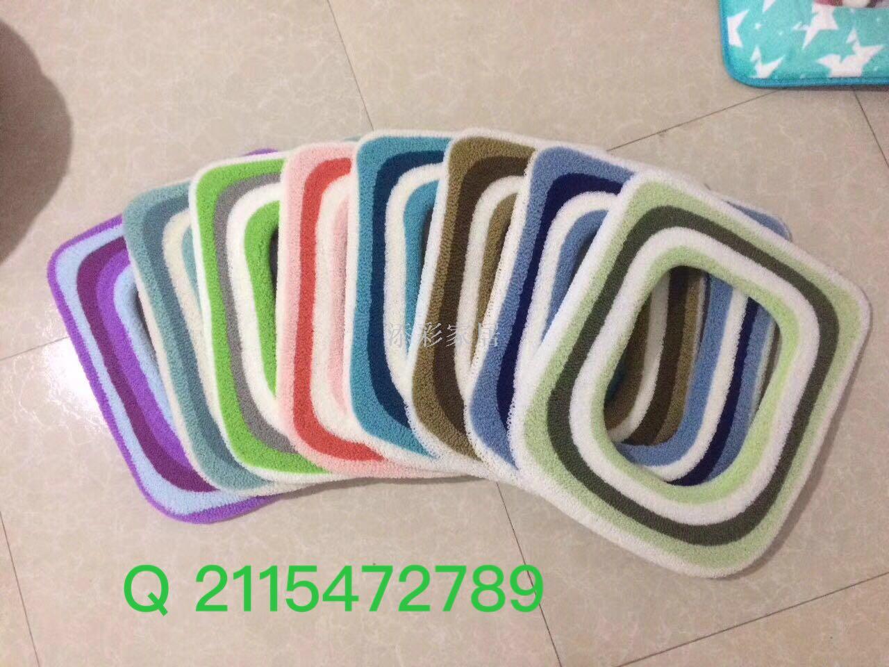 方形马桶坐便垫 通用型马桶垫纯色 条纹色