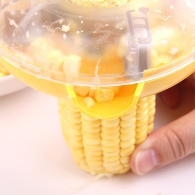 Convenient and creative home circular corn harvester, corn thresher, corn peeler, corn planer