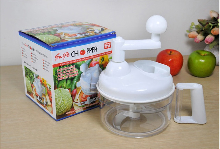 TV产品 时尚手摇式万能切菜机切馅器手动绞肉机多功能搅馅器