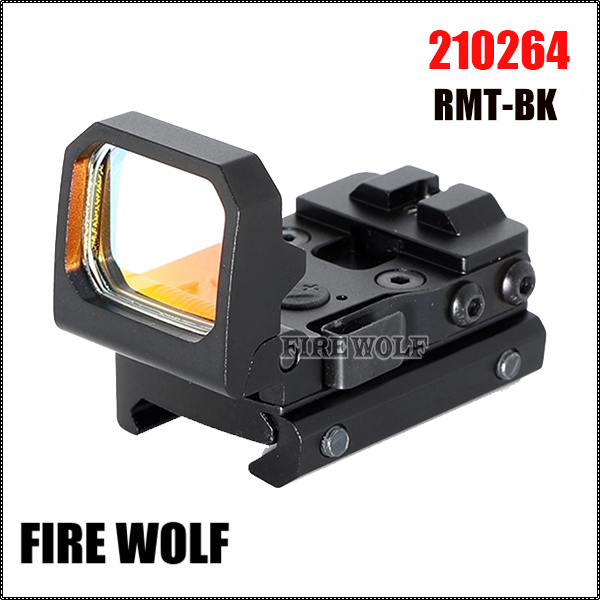 210264 RMT negro versión de placa plegable con mira de punto rojo interior