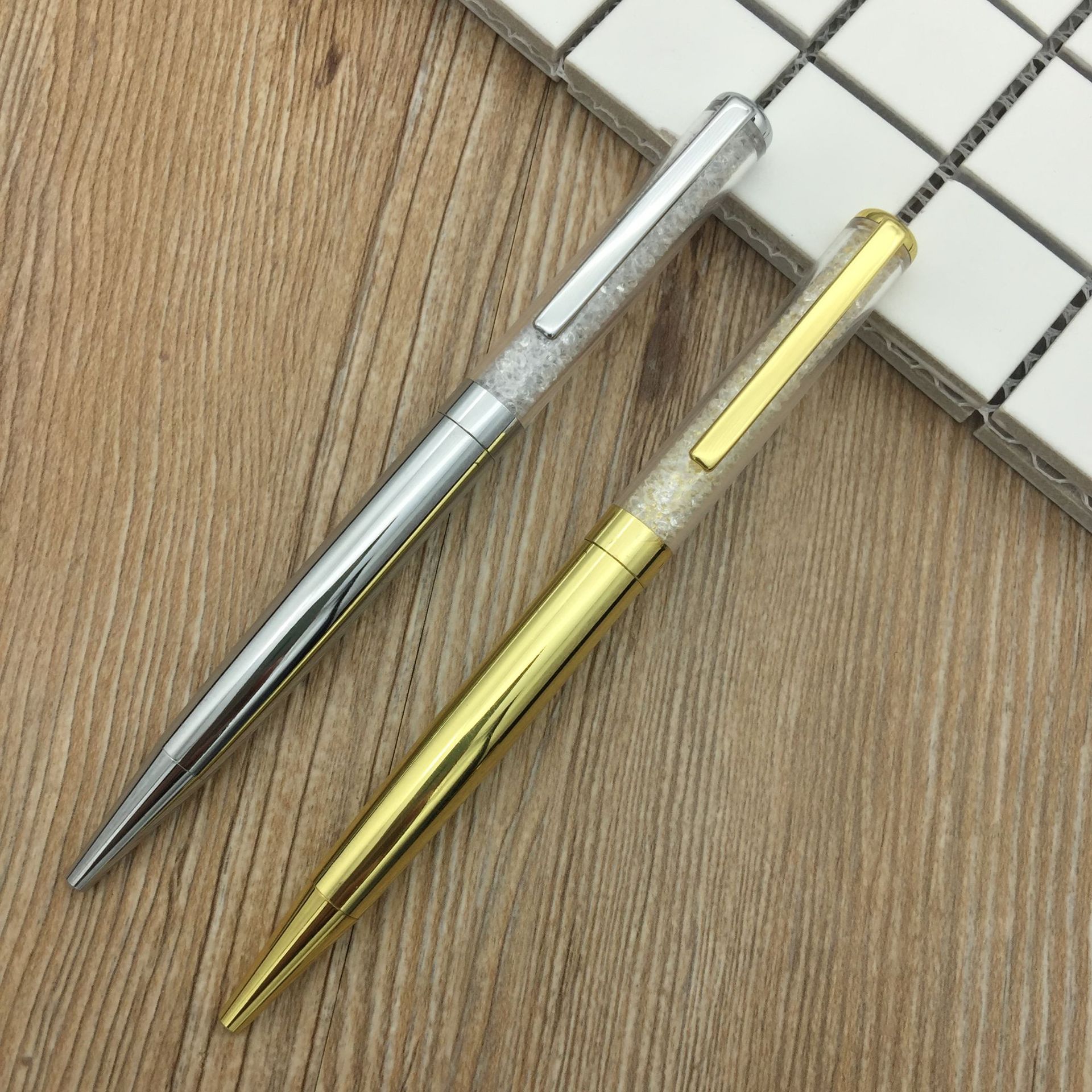 Wengang Minghao Pen Office culture writing tools Ballpoint pens, new Zhongyou crystal pens, rotating ballpoint pens, high-end diamond pens, water diamond pens, advertising gift pens, customizable logos details Picture