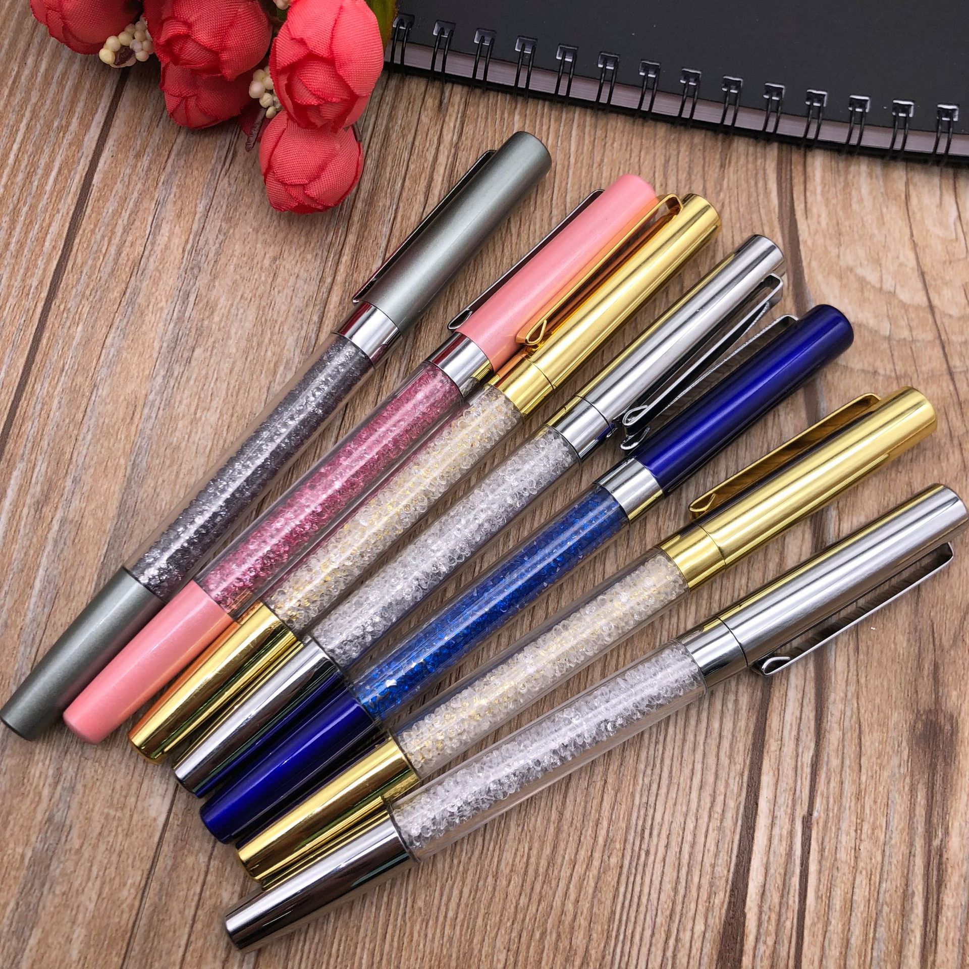 Wengang Minghao Pen Manufacturing Office culture writing tools Ballpoint pens, medium oil water pens, ballpoint pens, signature pens, crystal pens, neutral gifts, gift customization pens full figure