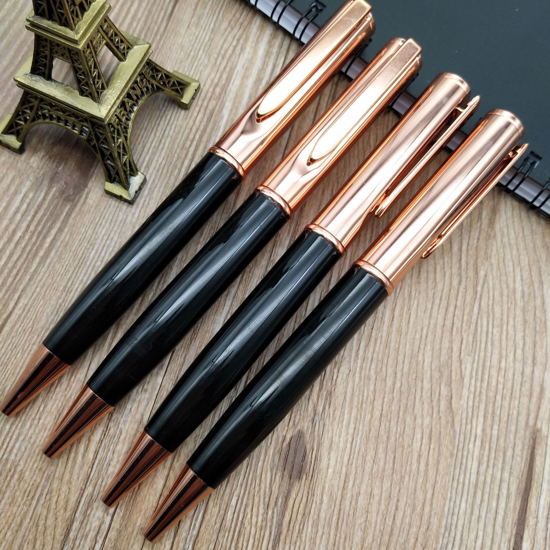 New high-quality rose gold pens, metal ballpoint pens, advertising gift pens, corporate pens, and various advertising and promotional pens