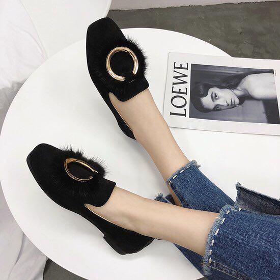 女式时装单鞋实物图