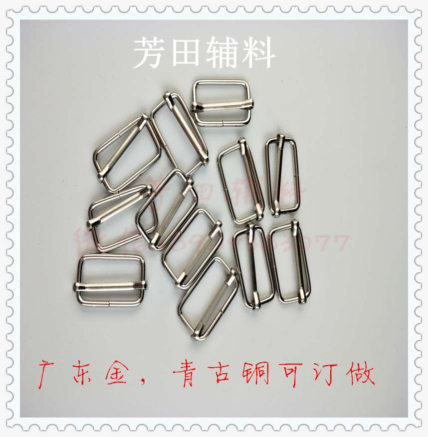 25内径白色铁丝三挡拉芯日字扣调节扣细节图