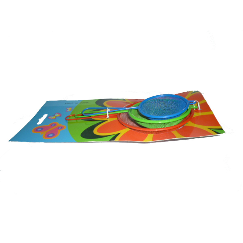 Low price direct sale of 3 pieces of flower-coated iron oil grille kitchen small tools network leakage 7/9/11 details Picture