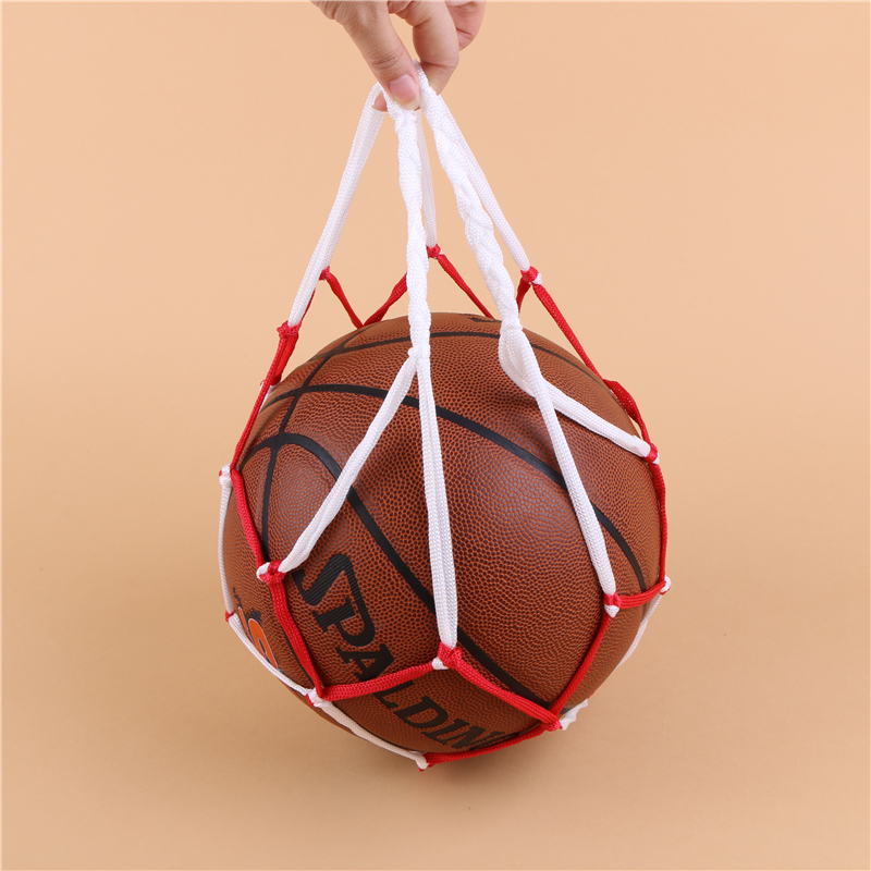 手柄双色款加粗篮球.排球.足球网袋网兜 运动装备便携包装网图