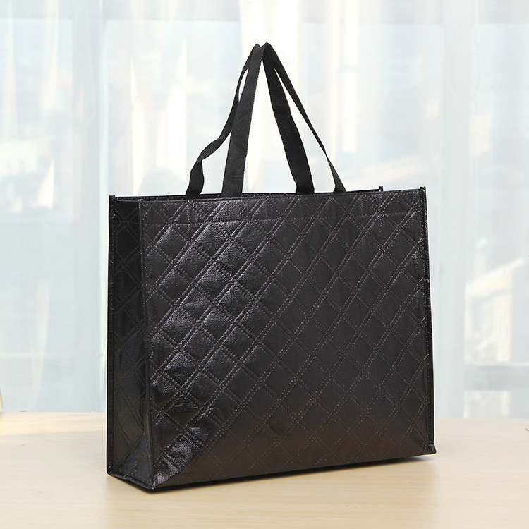 Customized non-woven fabric bags with logo printing, eco-friendly bags, hand-held bags in stock, urgent printing, advertising bags made details Picture