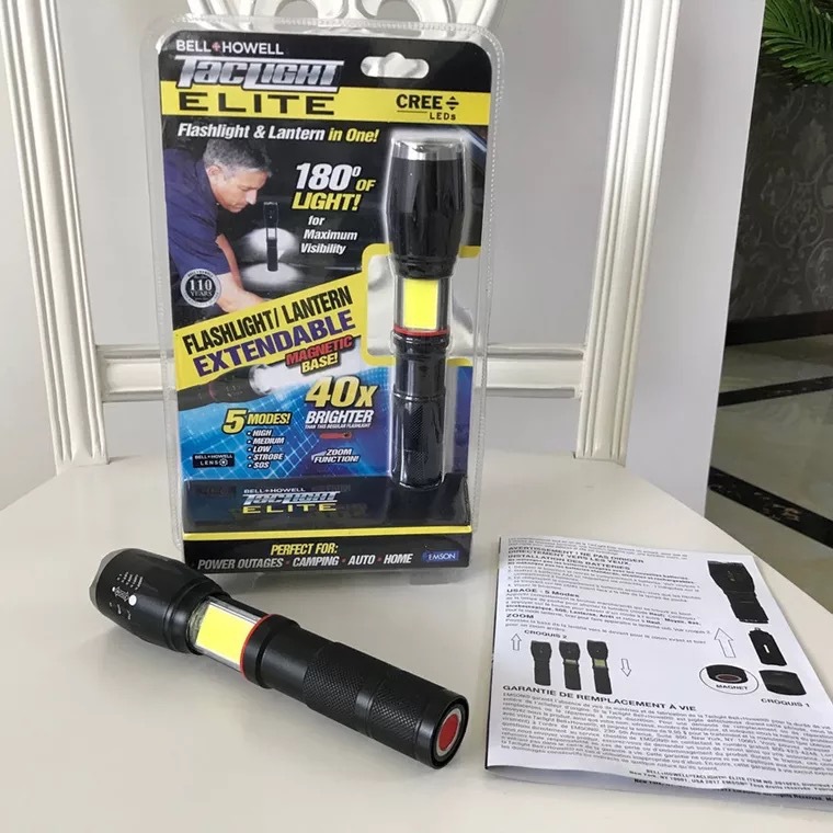 TV新品强光LED手电筒40X可伸缩手电筒