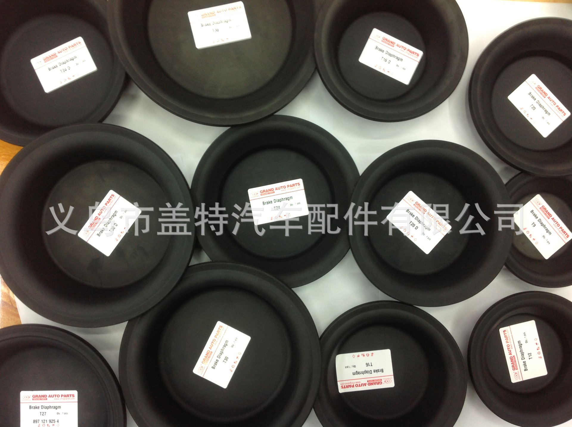 Supply brake pads and cups for cars and trucks. Brake Diaphragm T16 Specification image