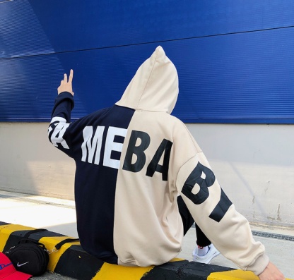 The new hooded loose hooded sweatshirt WY10 Hong Kong-style hooded casual jacket is a trendy outerwear for men and women details Picture