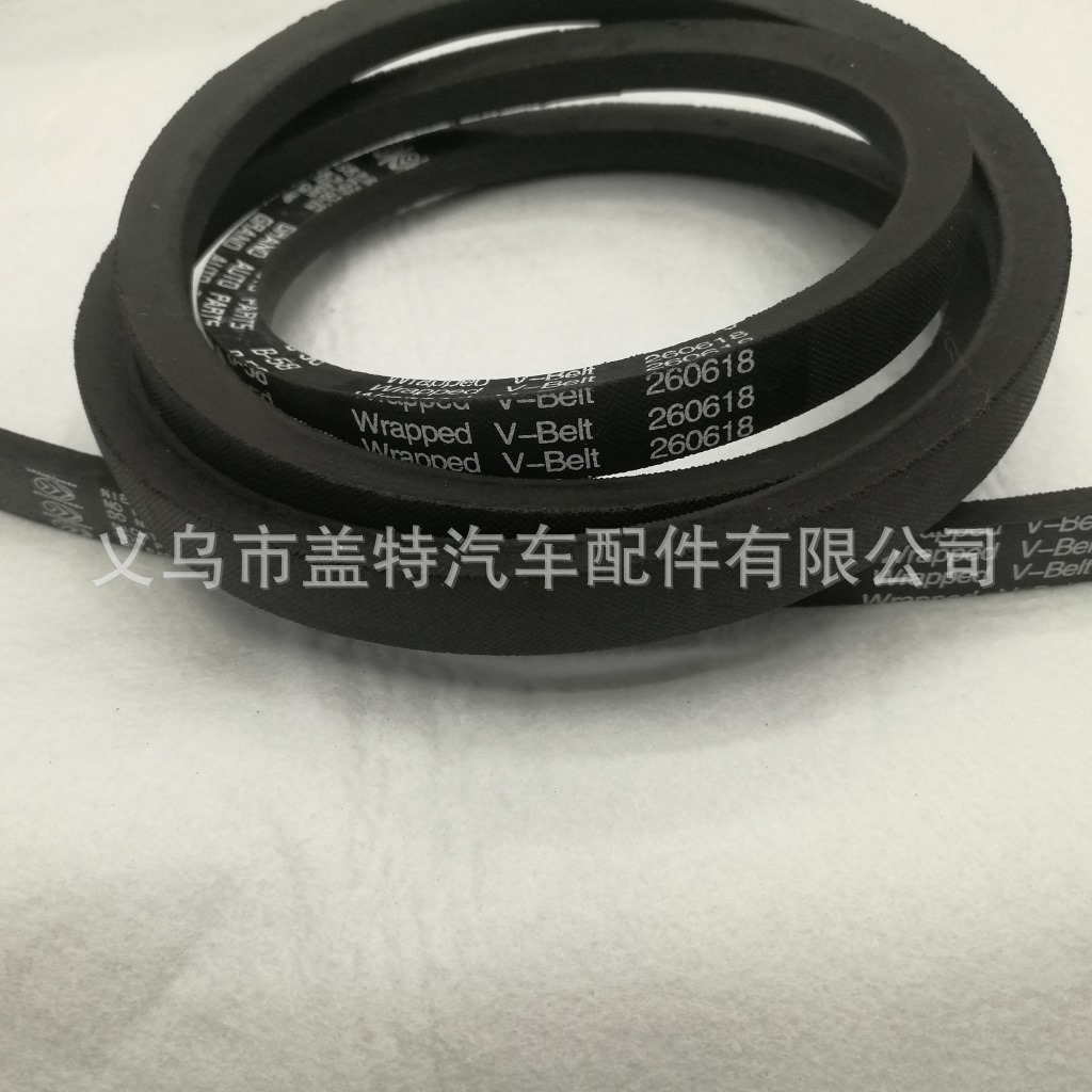 Supply B58 and various types of cloth belt/triangle belt /Wrapped Belts triangle belt factory Specification drawing