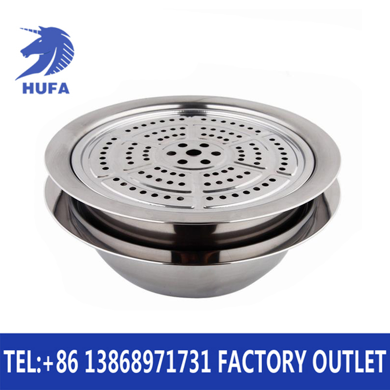 Stainless steel multifunctional steaming pot saucer steamer with steaming grid kitchen supplies Specification drawing