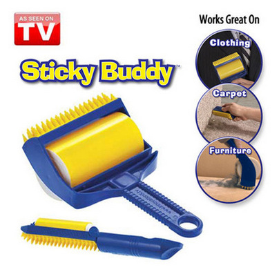 现货 sticky buddy 灰尘滚筒刷 粘毛滚 衣物除尘滚 多功能粘尘器