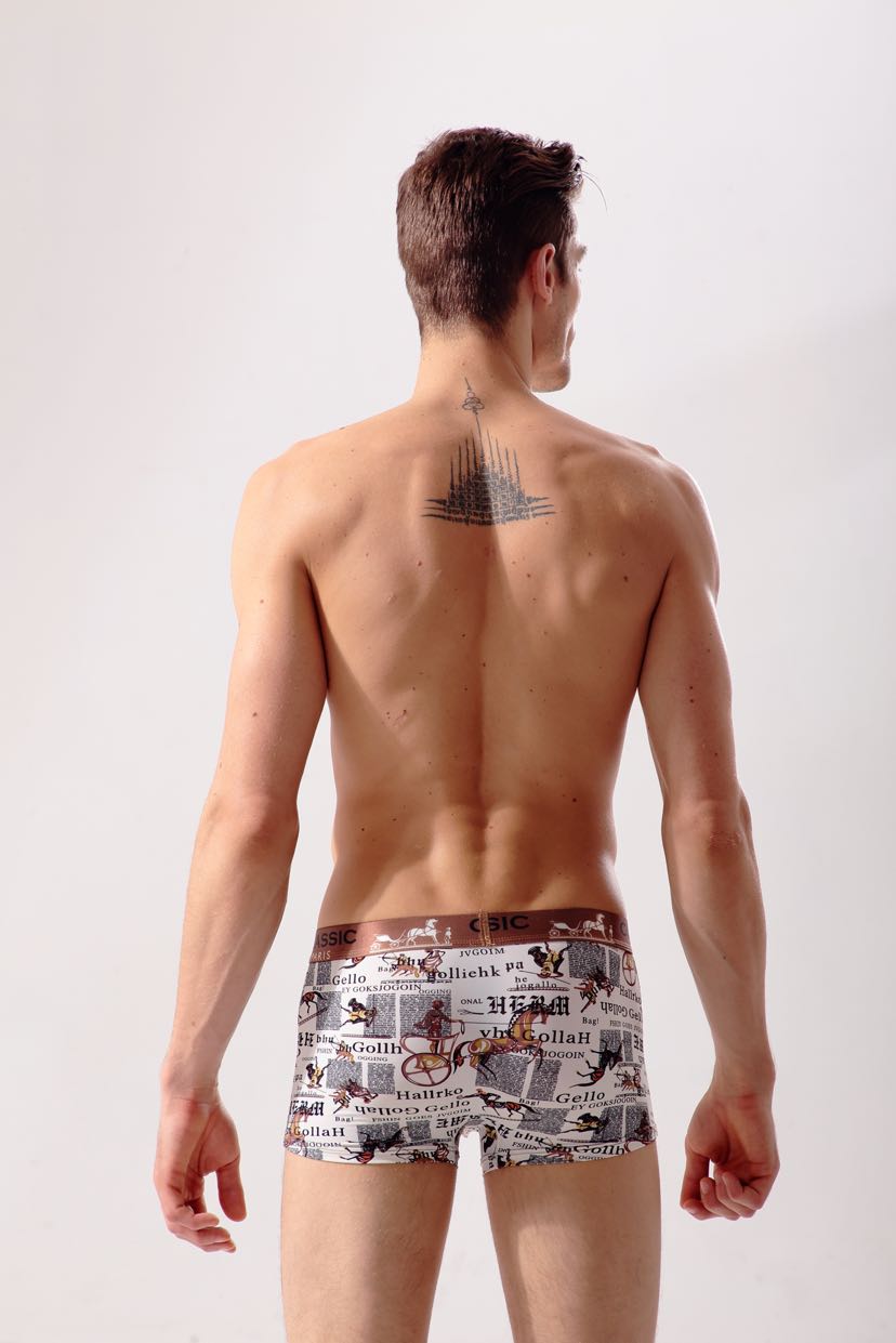Ika Sherman Men's Ice Silk Seamless Super Elastic Underwear details Picture