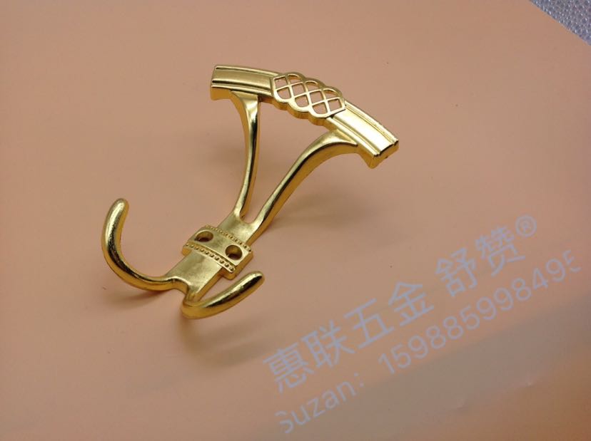 舒赞 铝线条仿金衣钩阳光房挂钩 锌合金坚固耐用挂钩装饰挂钩