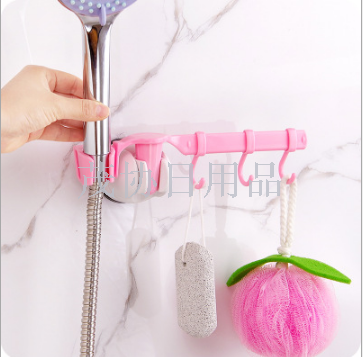 Creative bathroom multi-purpose hanger shelf hanger shelf household towel towel hanger hook with 3 hooks