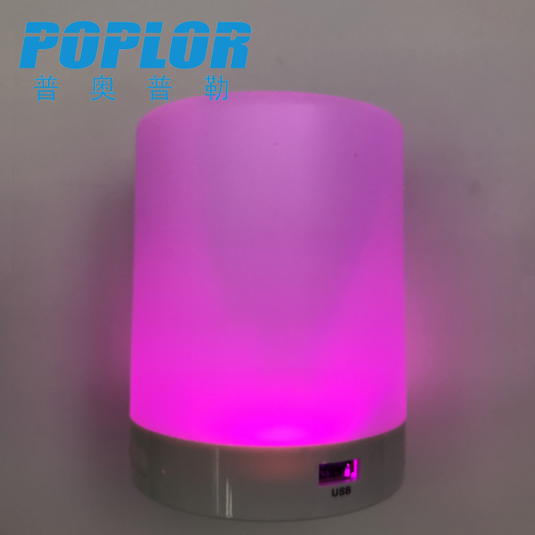 LED蓝牙音响灯 触摸七彩调光氛围音响灯 智能小夜灯细节图