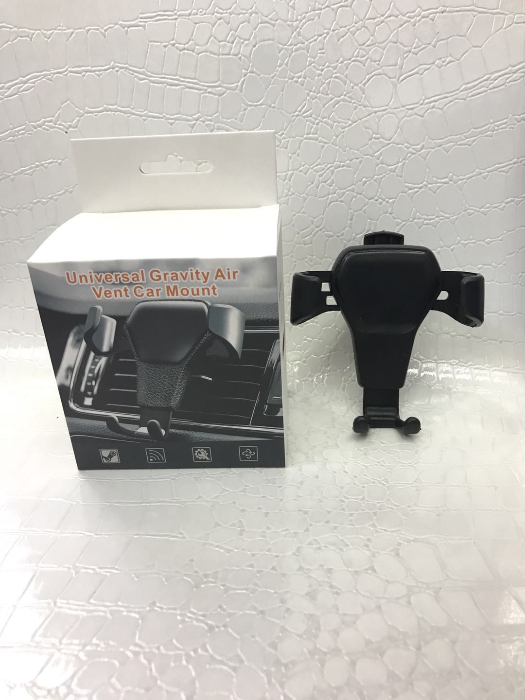 新款车载手机支架 多功能卡扣式 汽车出风口通用产品图