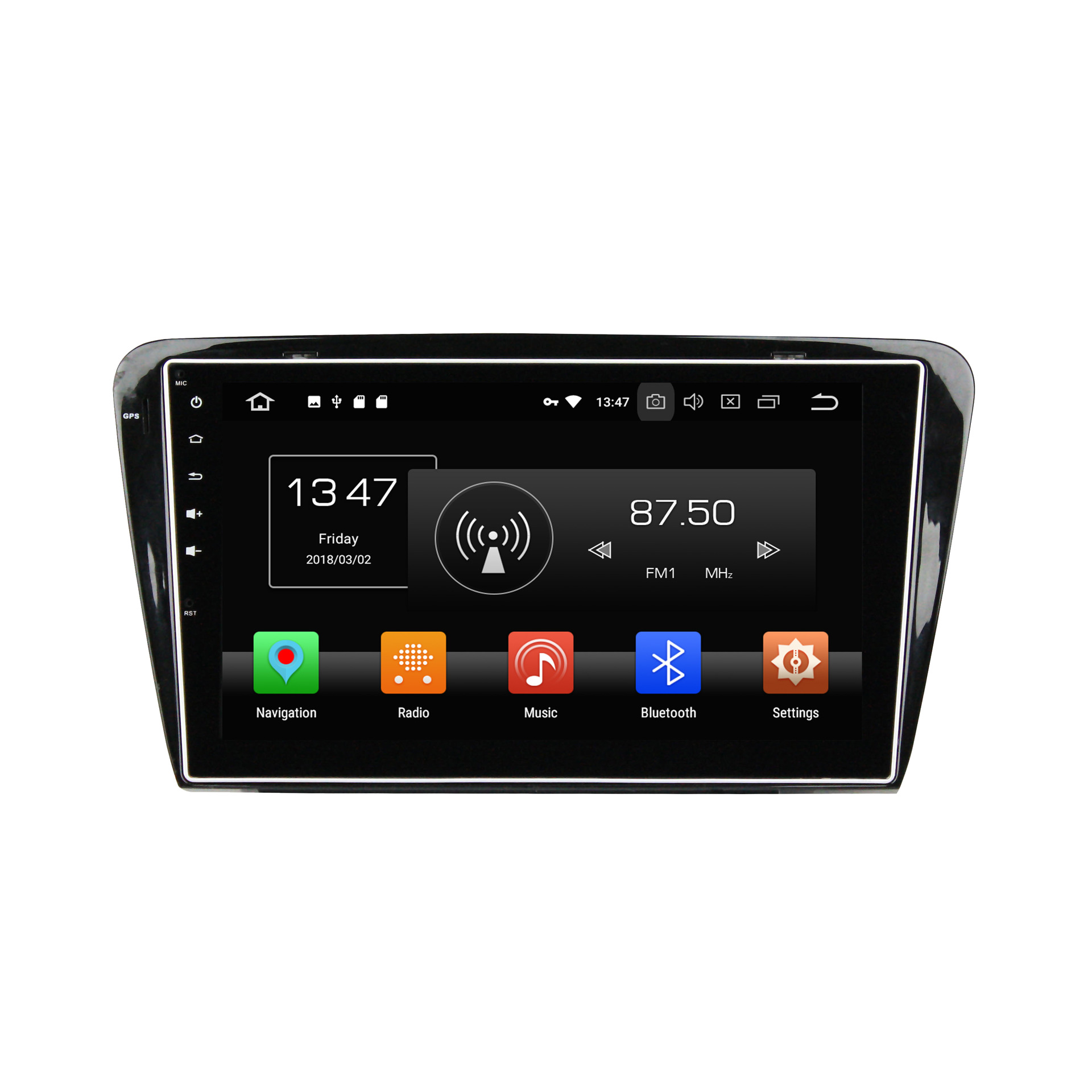 14款明锐导航GPS PX5方案安卓8.0+8核4+32G+手机互联+CAR