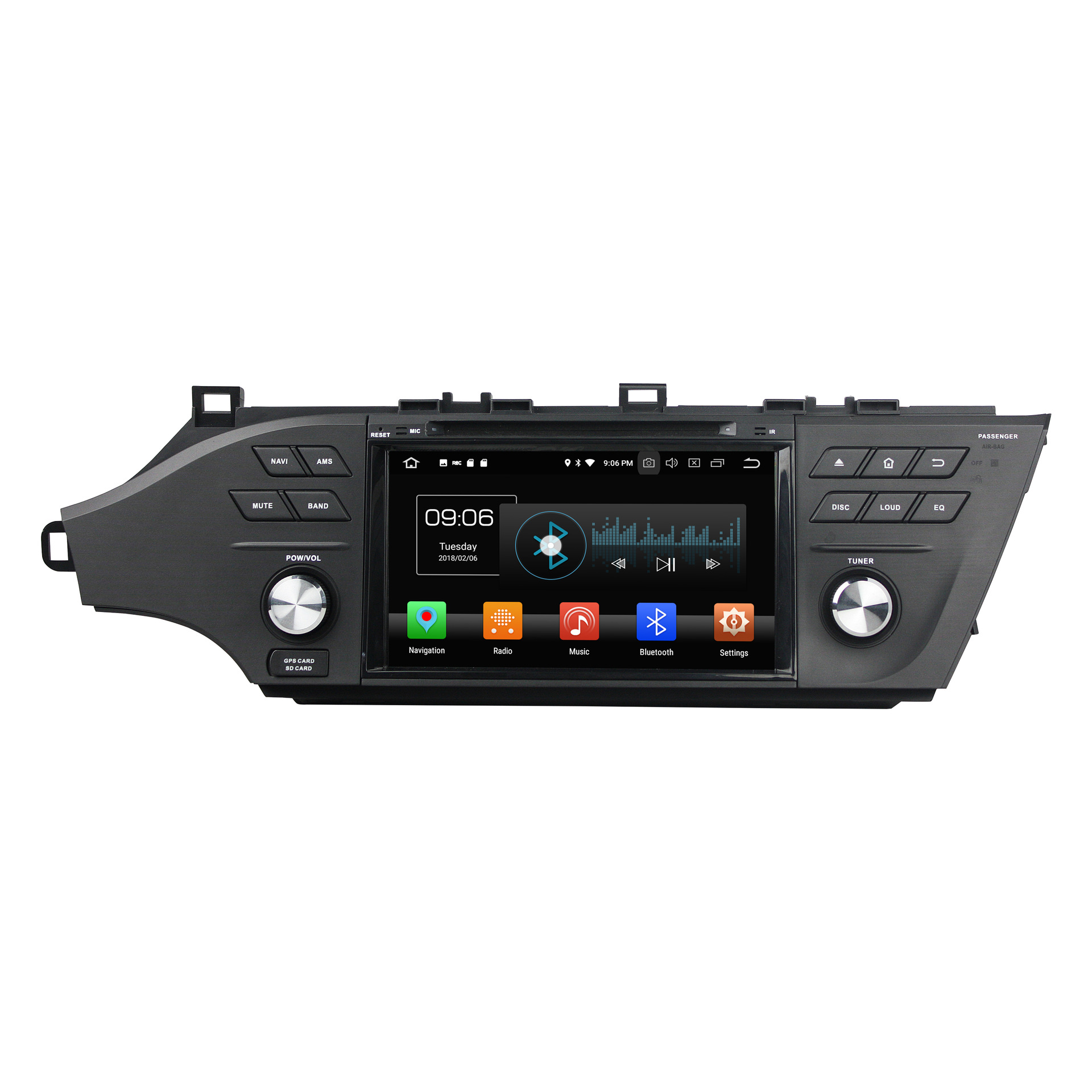 برنامج تويوتا الآسيوي PX5، أندرويد 8.0+8 النواة 4+32G+ HD + الهاتف المحمول +DAB