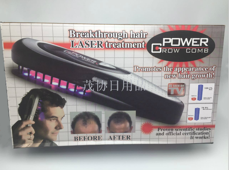 Laser hair massager scalp massager Black hair hair comb
