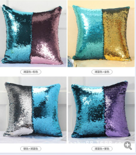 Two-color color-changing magic flap pillowcase, writing sequin pillowcase, sofa cushion cover