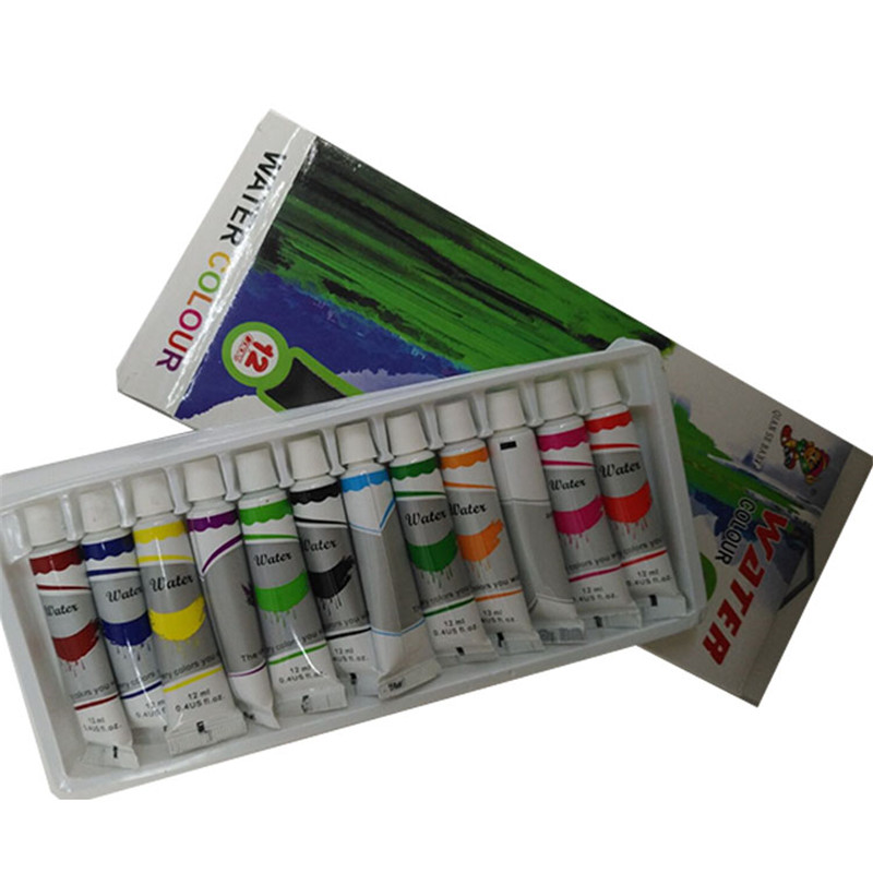 Factory direct sale of Sanjian 12-color boxed paint 12ml details Picture