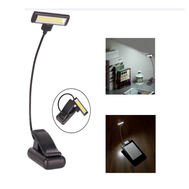 COB high-brightness clamping lamp 360-degree adjustable desk lamp, book clamping lamp, lazy reading lamp, book clamping lamp gift customization