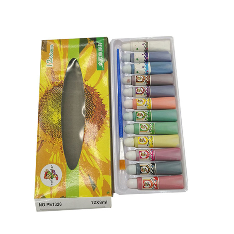 Factory direct sales of Sanjian 12-color watercolor paint Specification image