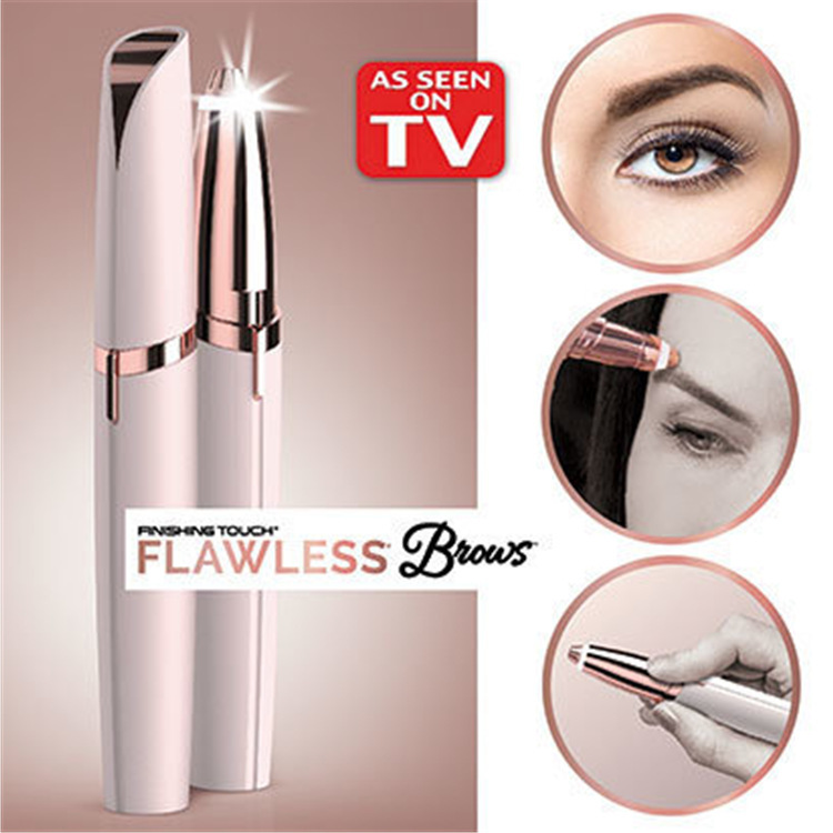 flawless brows口红剃毛器 口红修眉器 修眉刀 电动修眉器